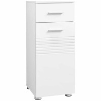 VASAGLE Entryway Hallway Kitchen  Bathroom Floor Storage Cabinet Unit, Cupboard with Adjustable Shelf