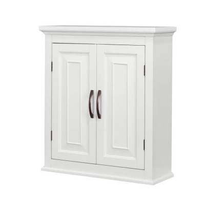 H Framed Surface-Mount Waterproof Bathroom Medicine Cabinet in White