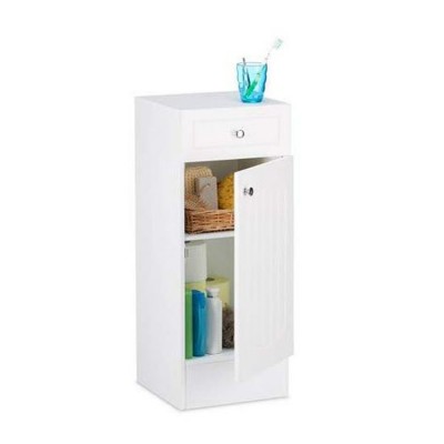 Classic MDF white country style bathroom furniture cabinet