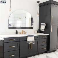 Free Designs Mdf Concrete Storage Spanish 60 Inch Black Bathroom Vanity