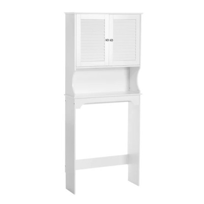 Good Design White Space Saver Over The Toilet Bathroom Tall Standing Cabinet